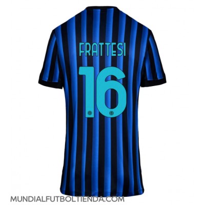 Camiseta Inter Milan Davide Frattesi #16 Primera Equipación Replica 2025-26 para mujer mangas cortas Camiseta Inter Milan Davide Frattesi #16 Primera Equipación Replica 2025-26 para mujer mangas cortas
